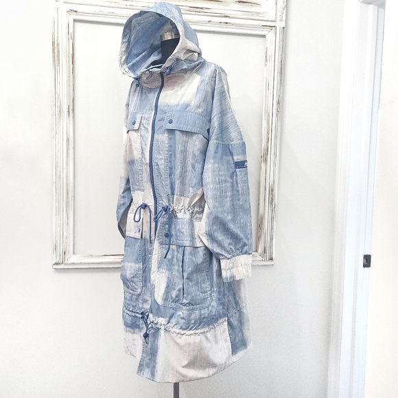 NWOT Adidas by Stella McCartney Pastel Brushstroke Athleisure Streetwear Parka - Picture 10 of 16